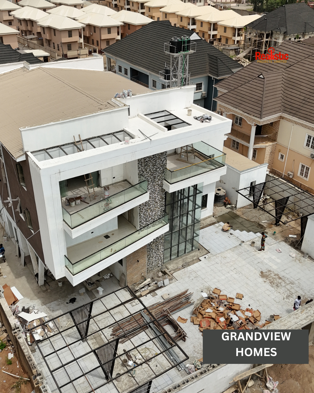 Grandview Homes residential construction project in Lagos, Nigeria
